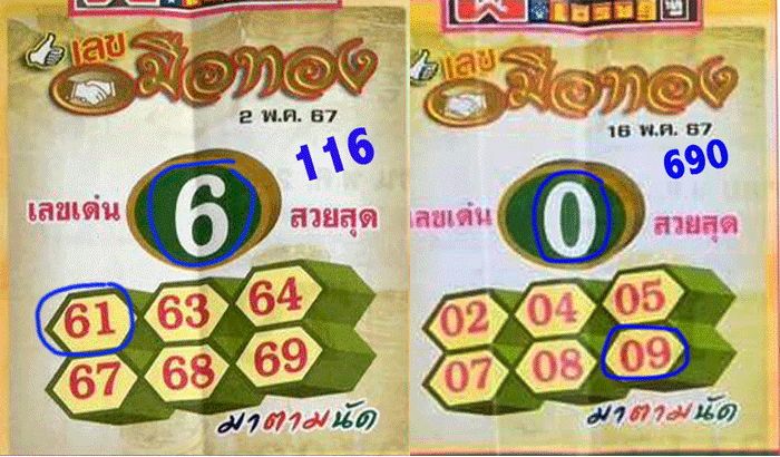 Thai Lottery Envelop Paper Magazine Single Digit Tips 01/06/24 – THAI ...